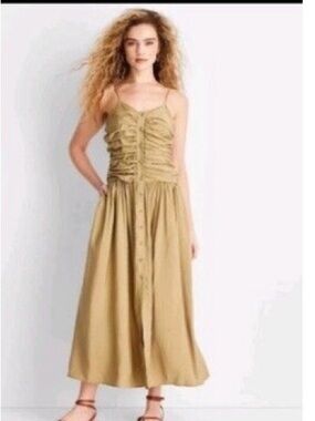 Future collective XS brown tan dress